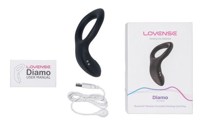 Lovense Diamo vibrerende cockring zwart | SIN&LACE