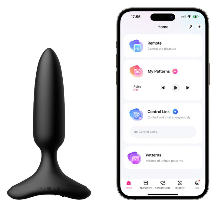 Lovense Hush 2 Anaal Vibrator zwart | SIN&LACE