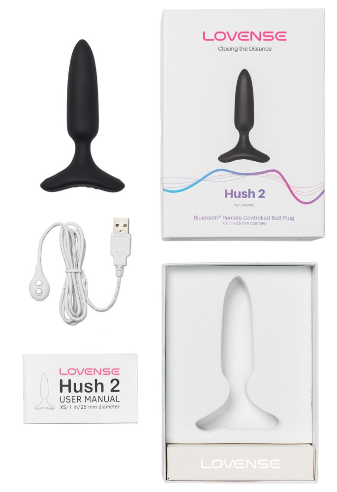 Lovense Hush 2 Anaal Vibrator zwart | SIN&LACE