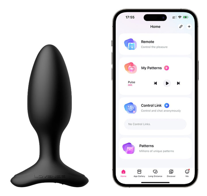 Lovense Hush 2 Anaal Vibrator zwart | SIN&LACE