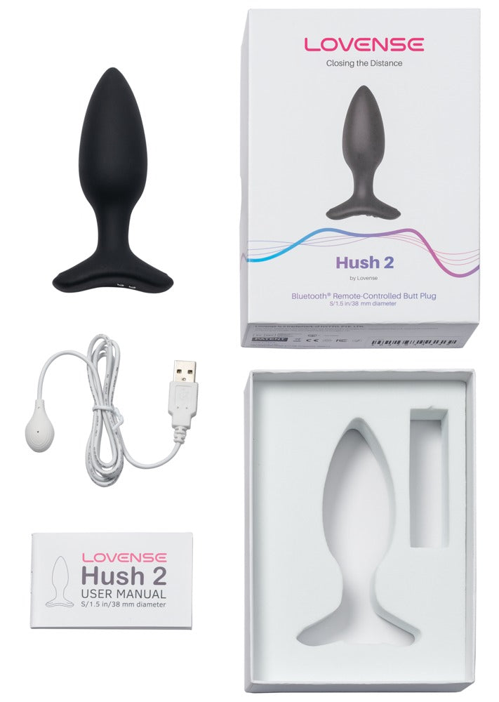 Lovense Hush 2 Anaal Vibrator zwart | SIN&LACE