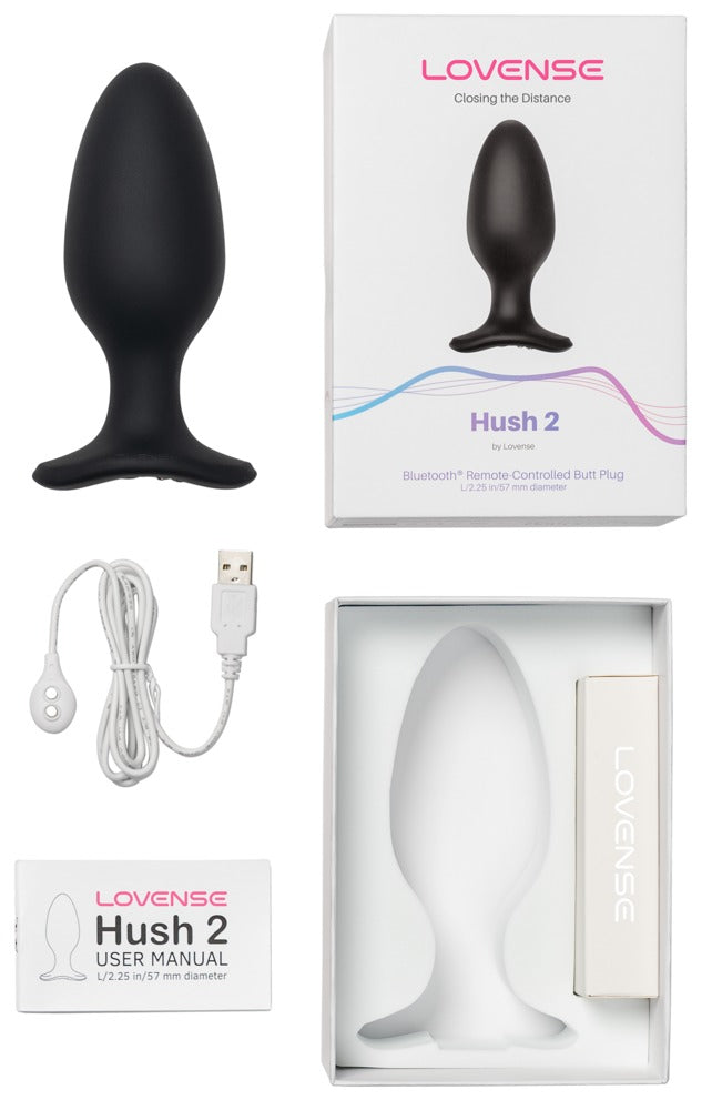 Lovense Hush 2 Anaal Vibrator zwart | SIN&LACE