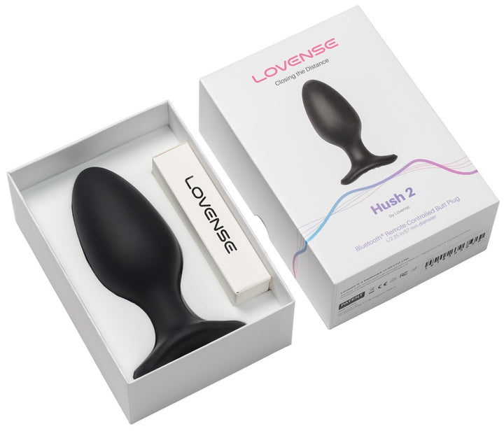 Lovense Hush 2 Anaal Vibrator zwart | SIN&LACE