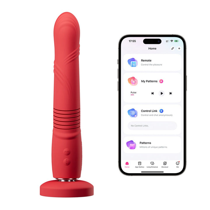 Lovense Gravity stootvibrator rood | SIN&LACE