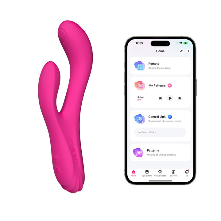 Lovense Osci 3 rabbit vibrator felroze | SIN&LACE