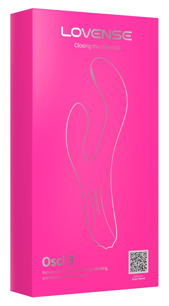 Lovense Osci 3 rabbit vibrator felroze | SIN&LACE