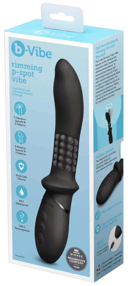 b-Vibe rimstimulator voor P-spot zwart | SIN&LACE