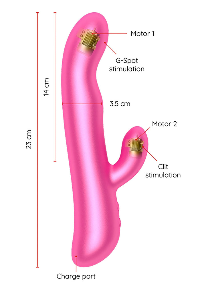 Oninder Oslo Rabbit & Rotation + App | Rabbit vibrator - Oninder | SIN&LACE