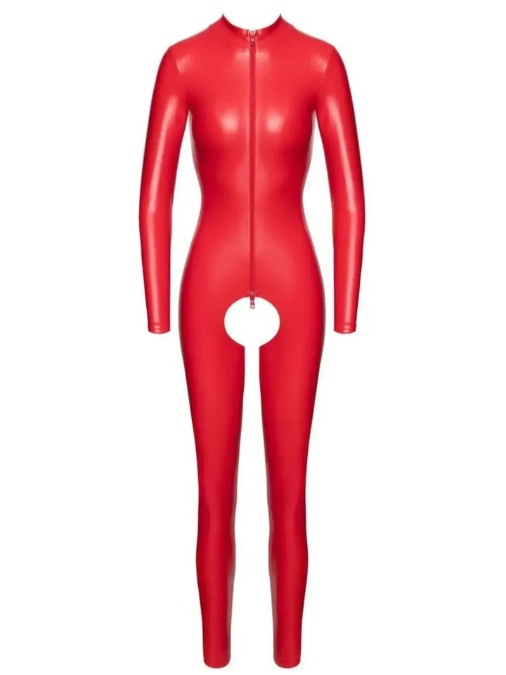 Noir Handmade Catsuit Open Rood | Catsuit - Noir Handmade | SIN&LACE