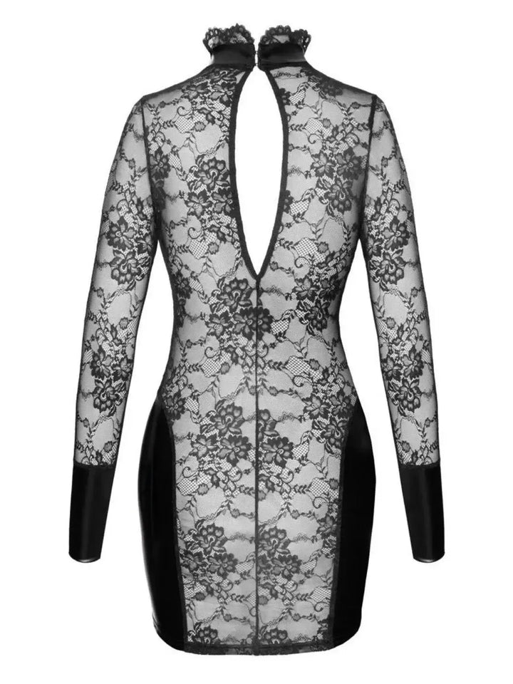Noir Handmade Sexy Wetlook Cocktail Jurk | Jurk - Noir Handmade | SIN&LACE