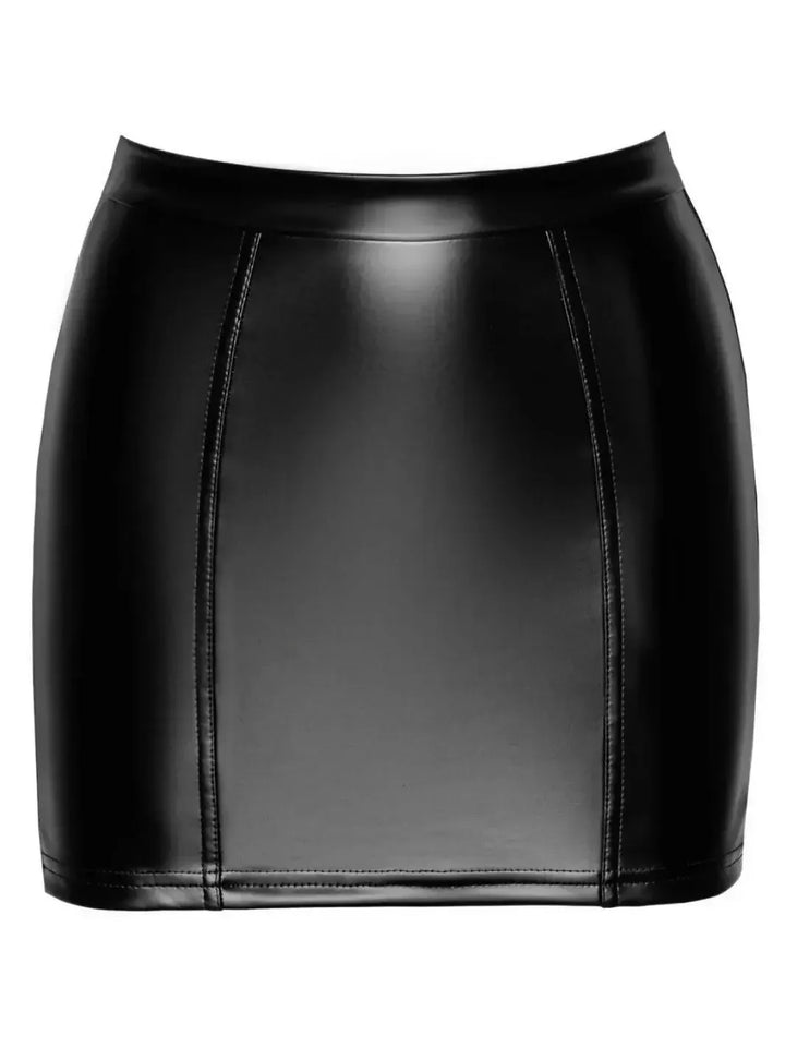 Orgia Mini Rok met Korsetveters Zwart | Clubwear - Noir Handmade | SIN&LACE