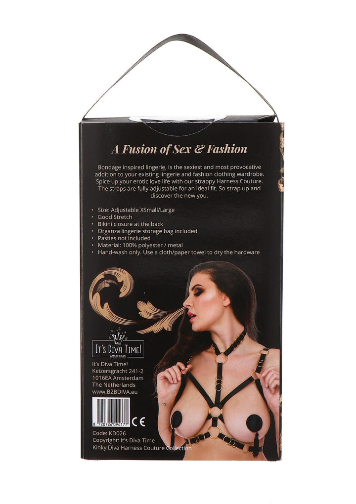 Kinky Diva Open Cup Bra Deluxe harnas