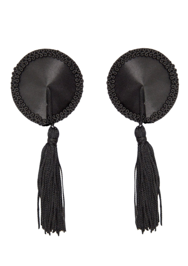 Kinky Diva Satin Nipple Covers with Tassel tepelstickers
