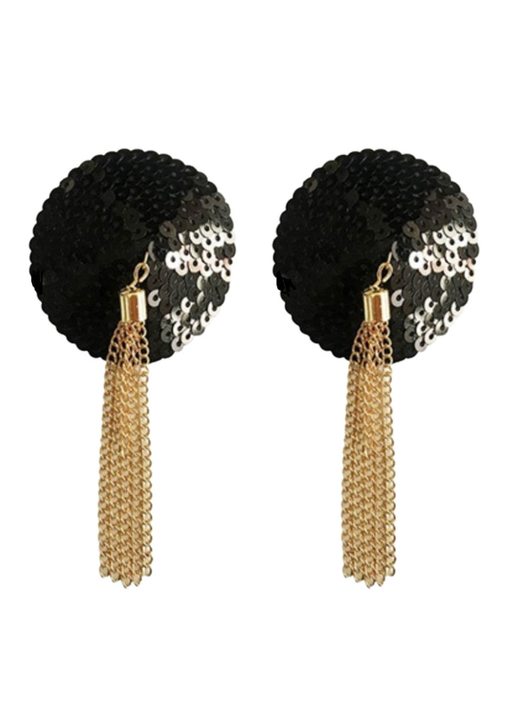 Kinky Diva Sequin Nipple Covers with Chain