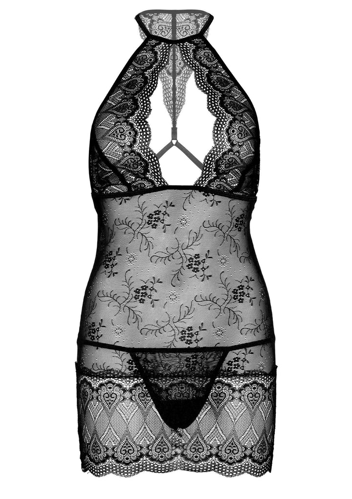 Daring Intimates 2-delige chemise met string - zwart | Babydoll & Chemises - Daring Intimates | SIN&LACE