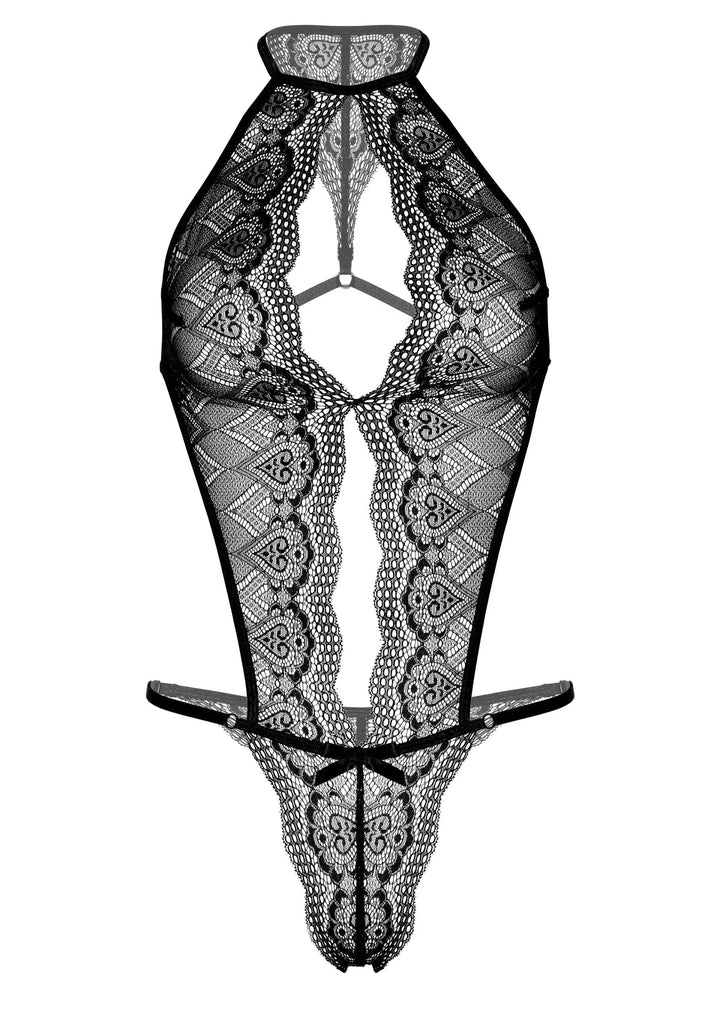 Daring Intimates Floral Lace Bodysuit Zwart | Bodysuits - Daring Intimates | SIN&LACE
