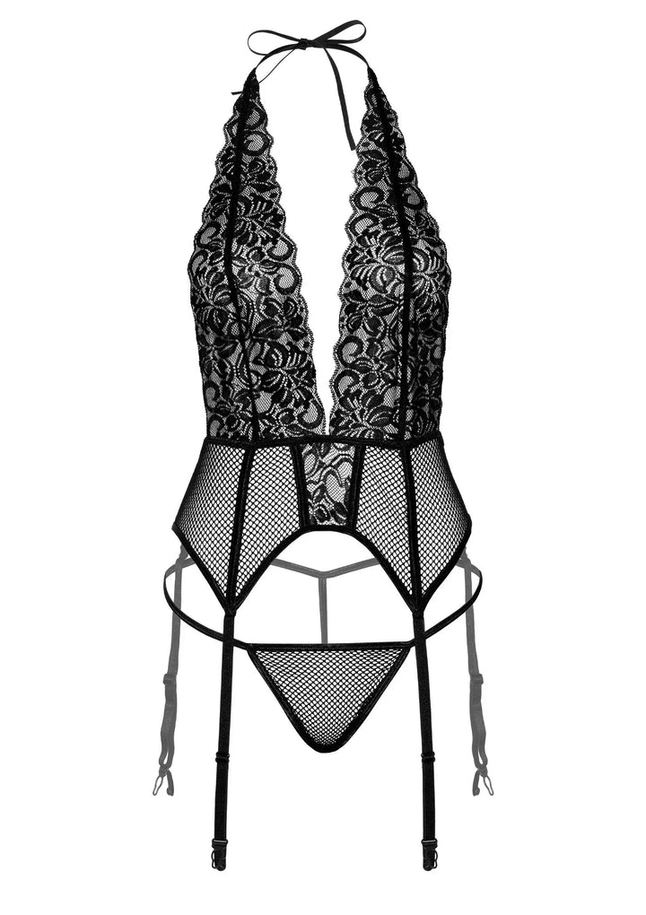 Cami Jarretelset met String Zwart | Bodystockings - Daring Intimates | SIN&LACE