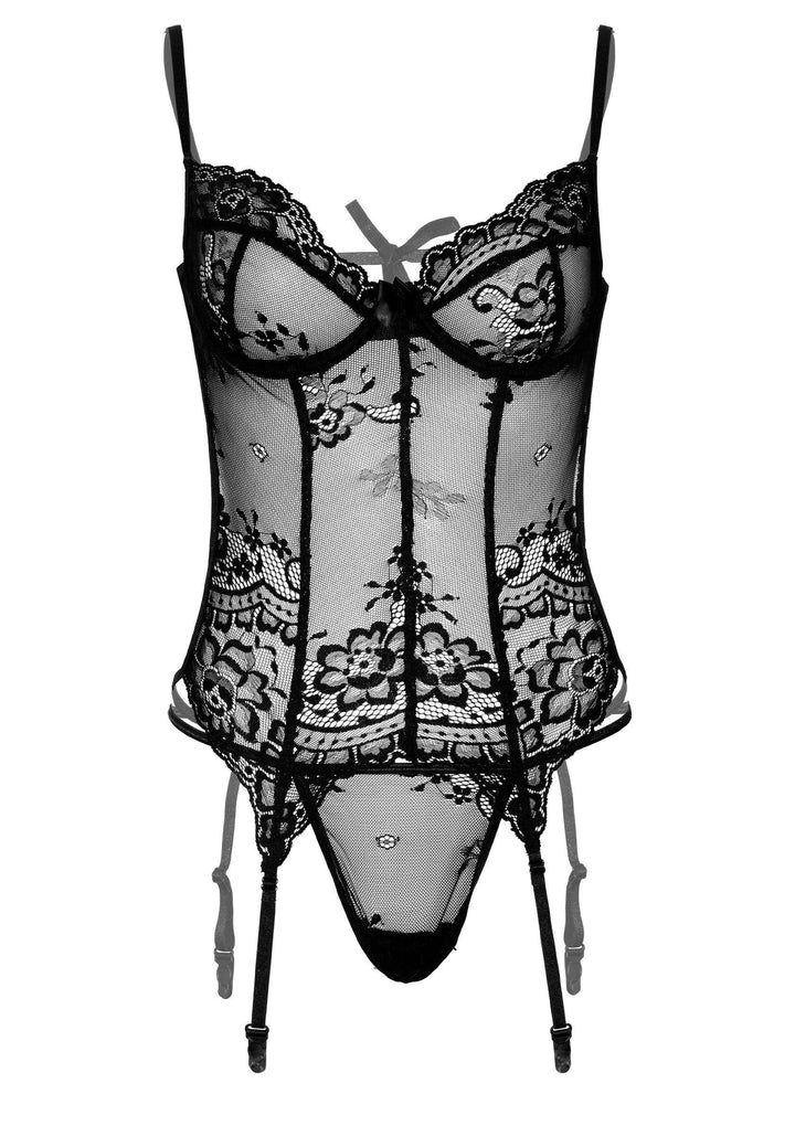 Body Jarretelset met String Zwart | Bodystockings - Daring Intimates | SIN&LACE