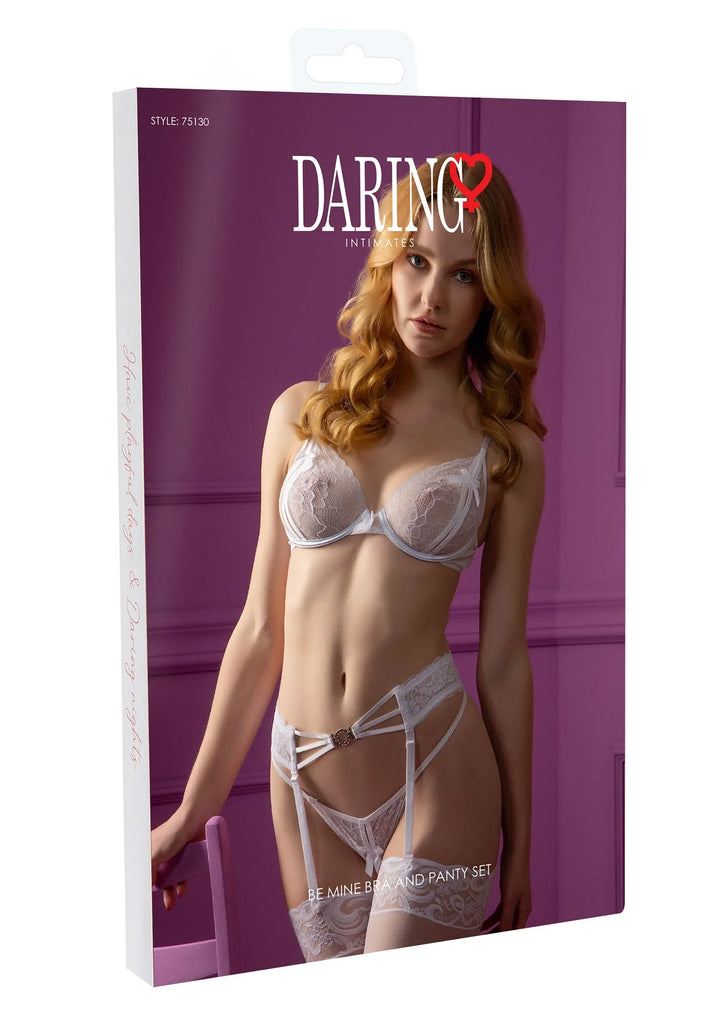 Daring Intimates Be Mine BH en slip set Wit | Bh- & slipsets - Daring Intimates | SIN&LACE