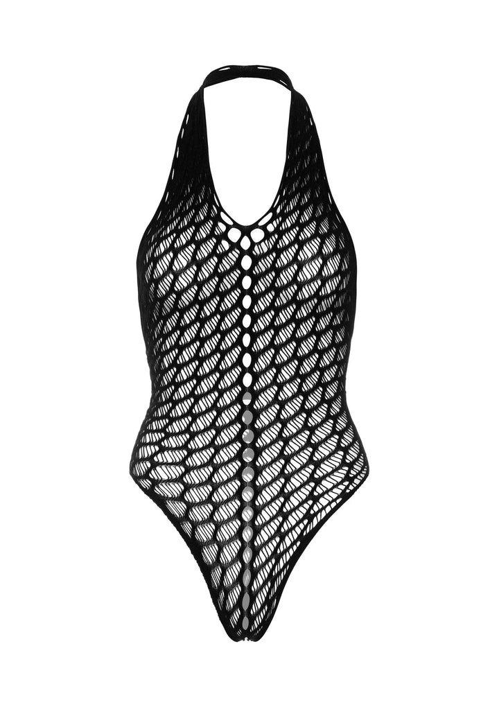 Daring Intimates Flow Net Halter Bodysuit Zwart | Bodysuits - Daring Intimates | SIN&LACE