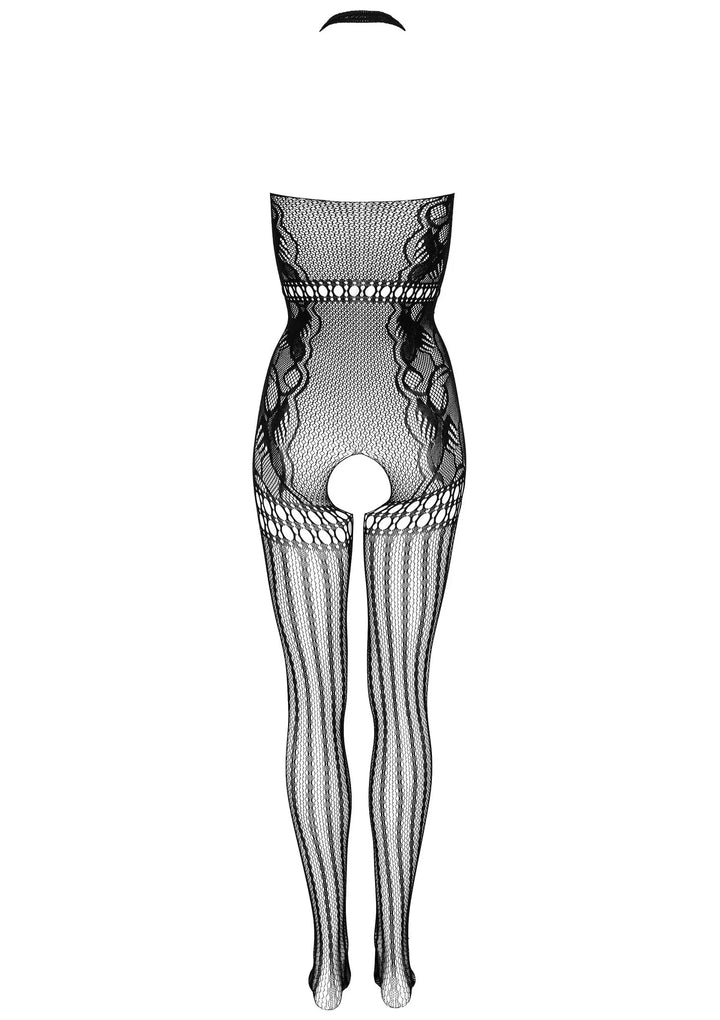 Kotek Halter Bodystocking Zwart | Bodystockings - Kotek | SIN&LACE