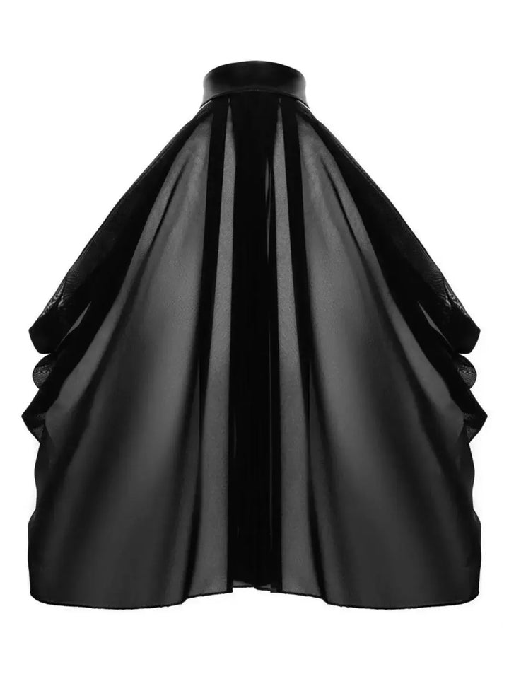 Noir Tulle Bolero met Powerwetlook Zwart | Clubwear - Noir Handmade | SIN&LACE