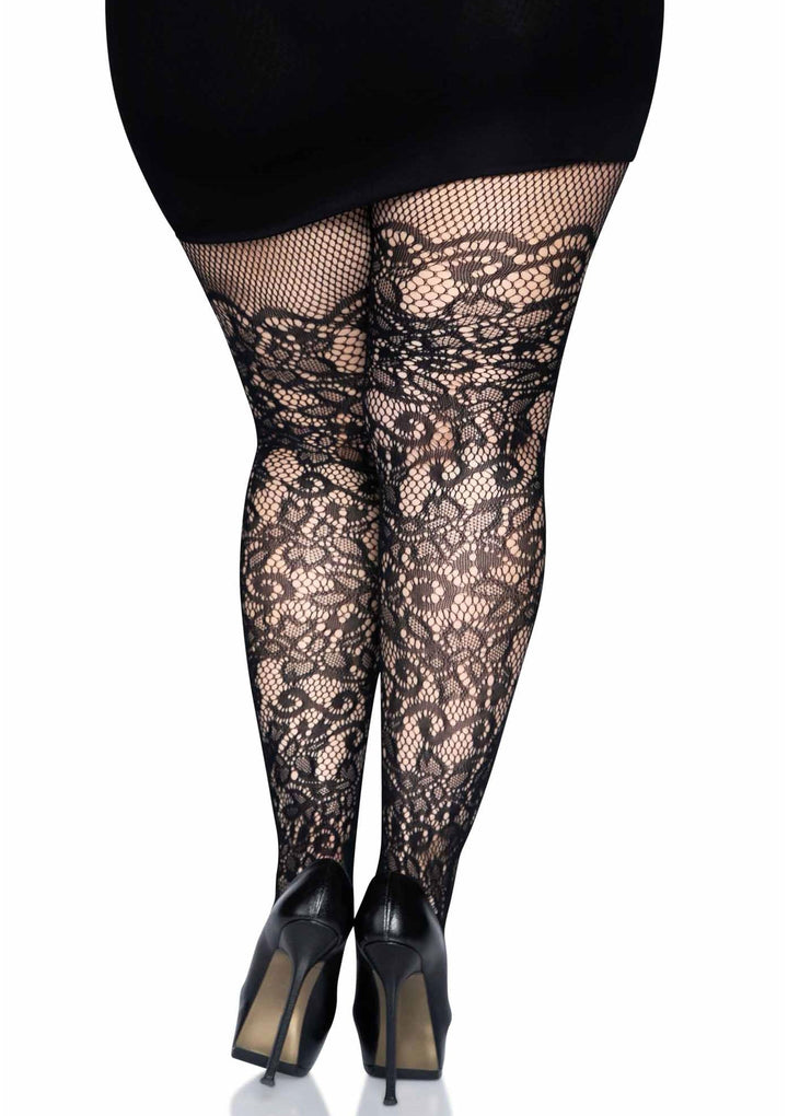 Leg Avenue Floral Vine Net Pantyhose