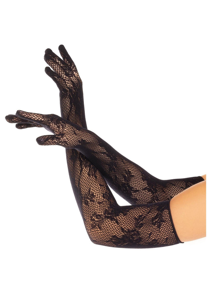 Leg Avenue Opera Length Floral Net handschoenen