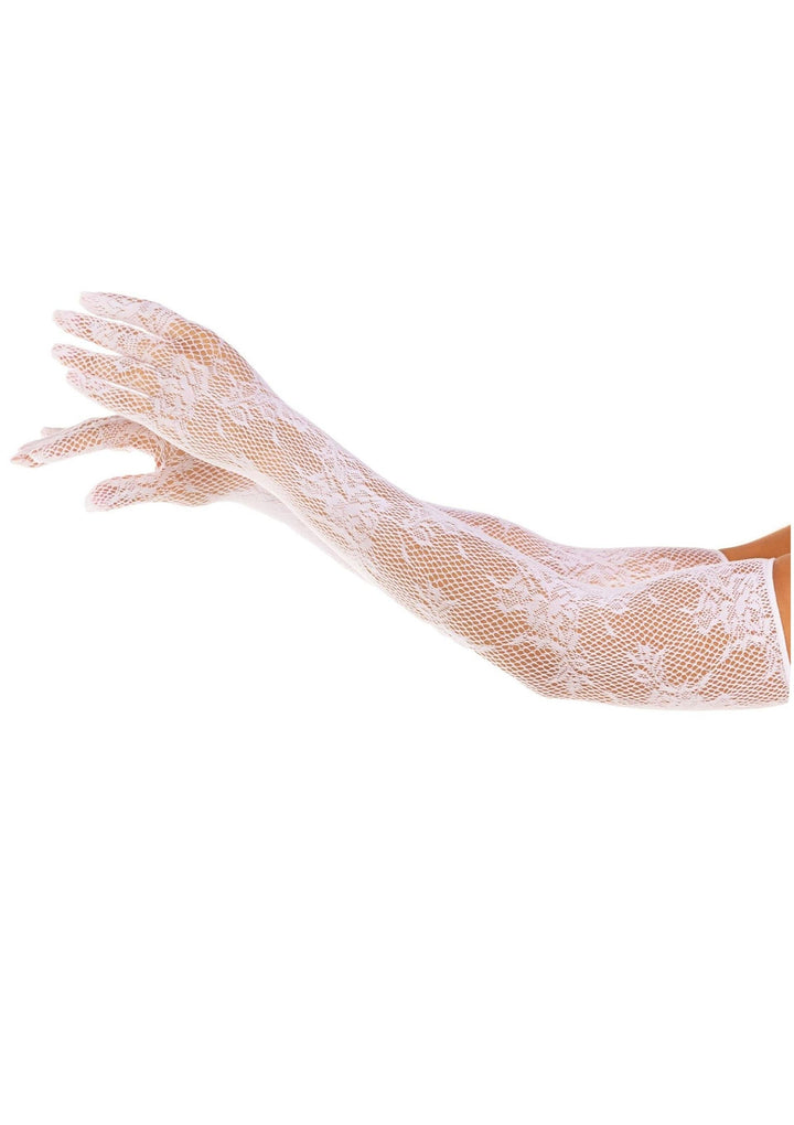 Leg Avenue Opera Length Floral Net handschoenen