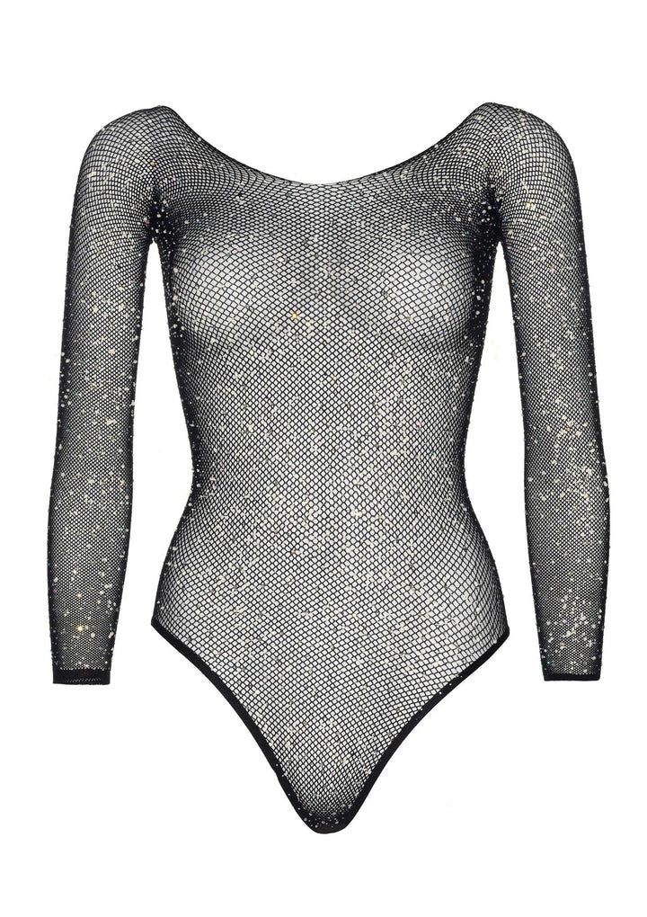 Leg Avenue Bodysuit with Snap Crotch Panty Zwart | Bodysuits - Leg Avenue | SIN&LACE