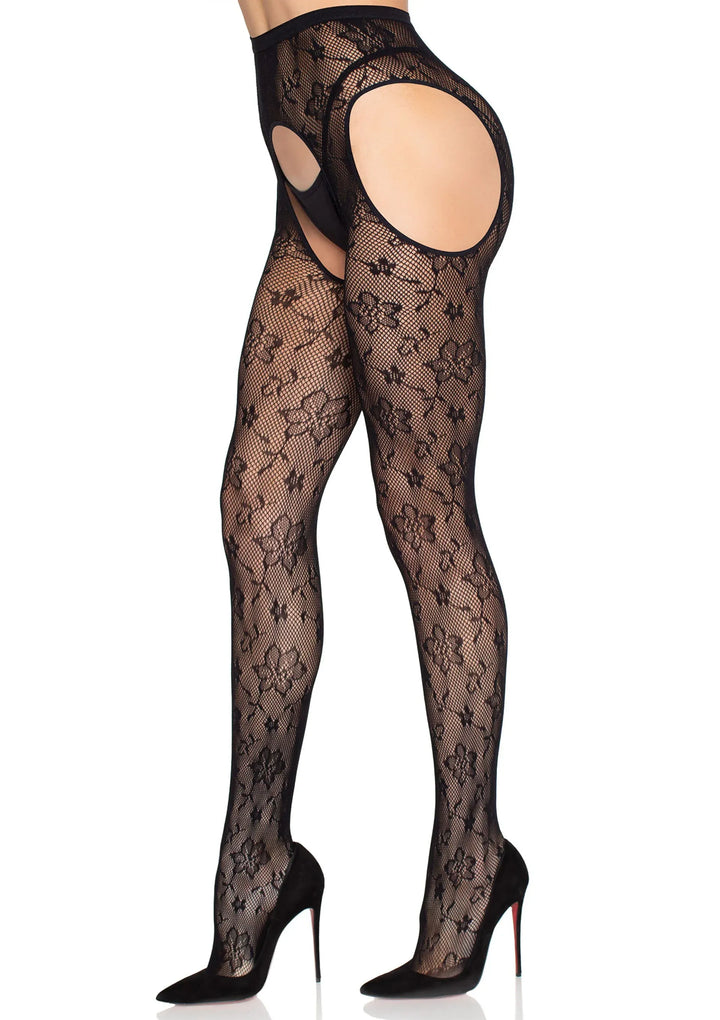 Leg Avenue Bloom net jarretelpanty | Kousen - Leg Avenue | SIN&LACE