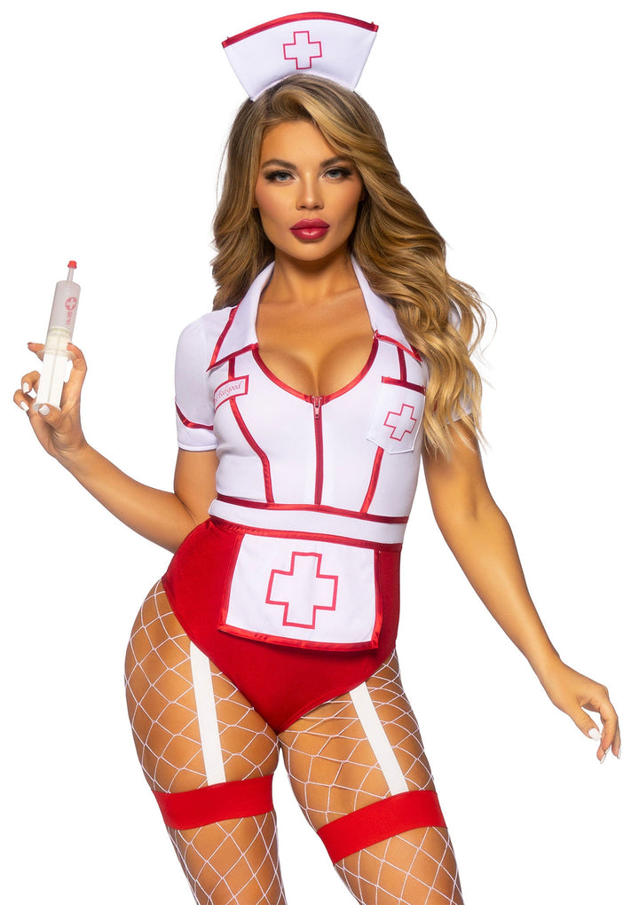 Leg Avenue Nurse Feelgood Bodysuit verpleegsterskostuum