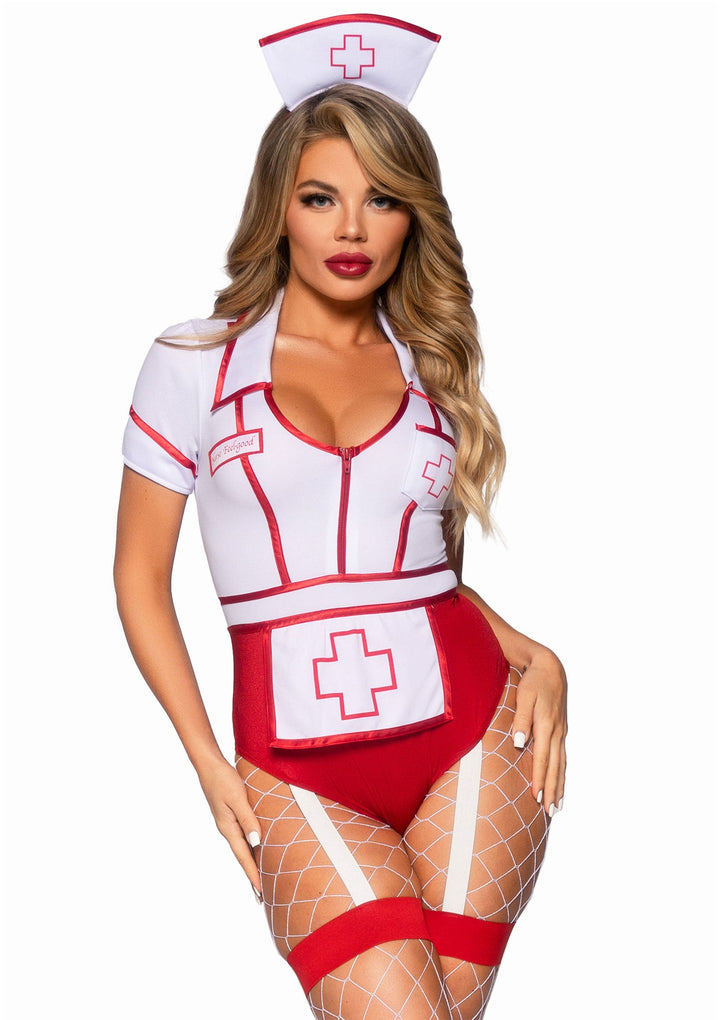 Leg Avenue Nurse Feelgood Bodysuit verpleegsterskostuum