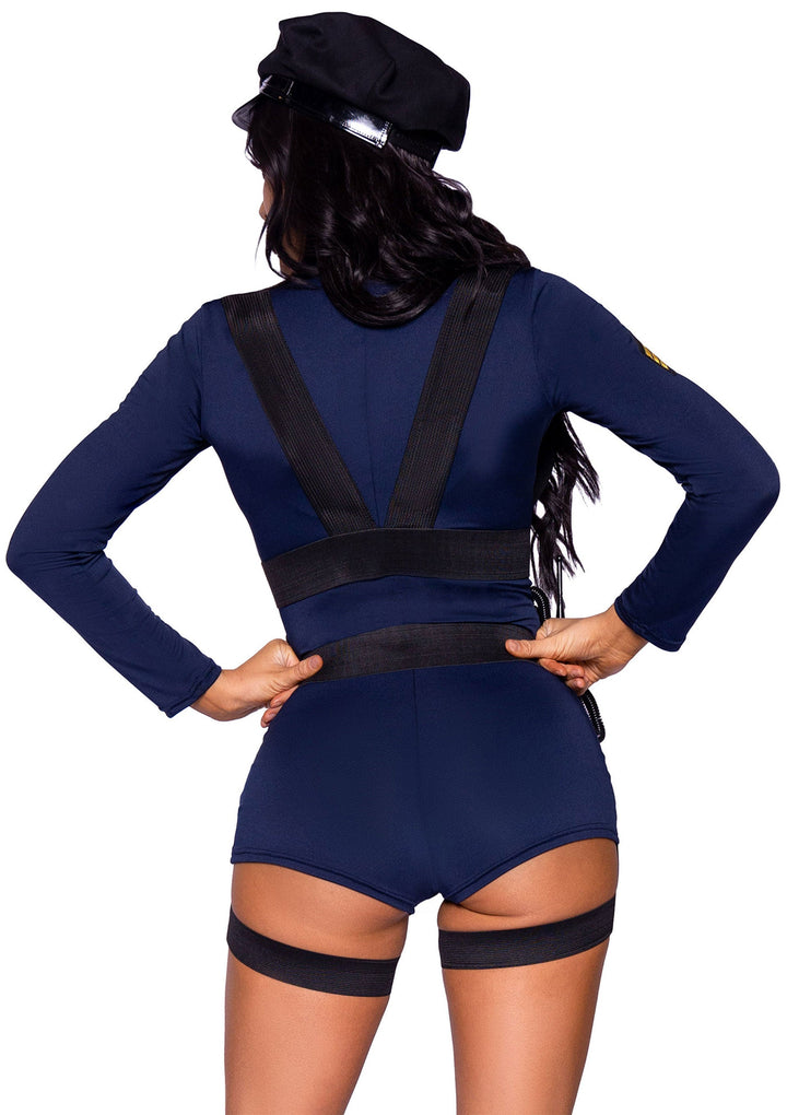 Leg Avenue Flirty Cop Romper politiekostuum