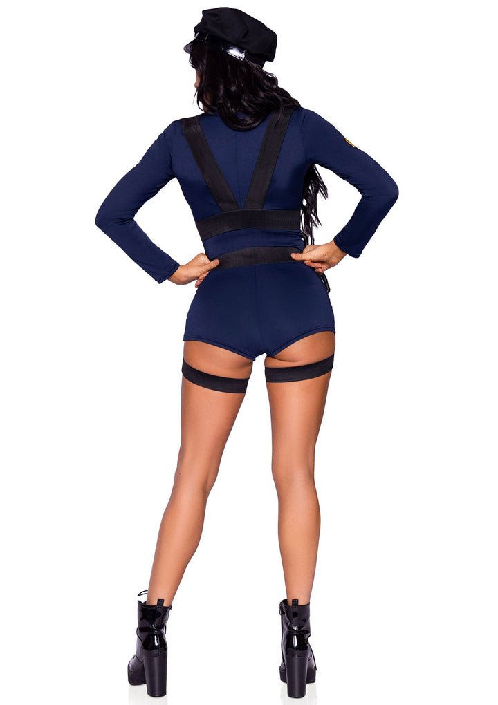 Leg Avenue Flirty Cop Romper politiekostuum