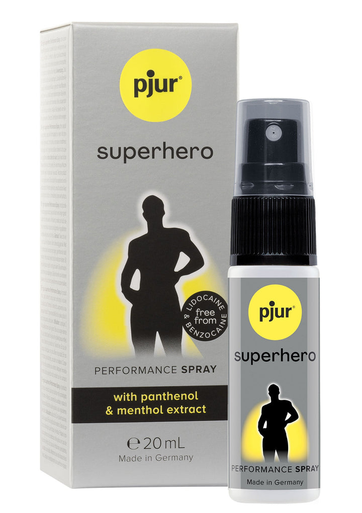 pjur Superhero Performance Spray 20 ml | Voor hem - Klaarkomen uitstellen - pjur | SIN&LACE