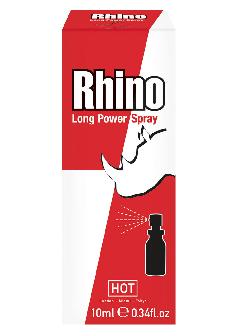 HOT Rhino Long Power Spray 10 ml | Voor hem - Klaarkomen uitstellen - HOT | SIN&LACE