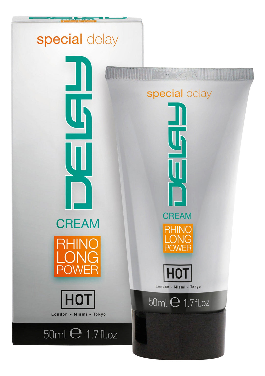 HOT Rhino Long Power Delay Creme 50 ml | Voor hem - Klaarkomen uitstellen - HOT | SIN&LACE