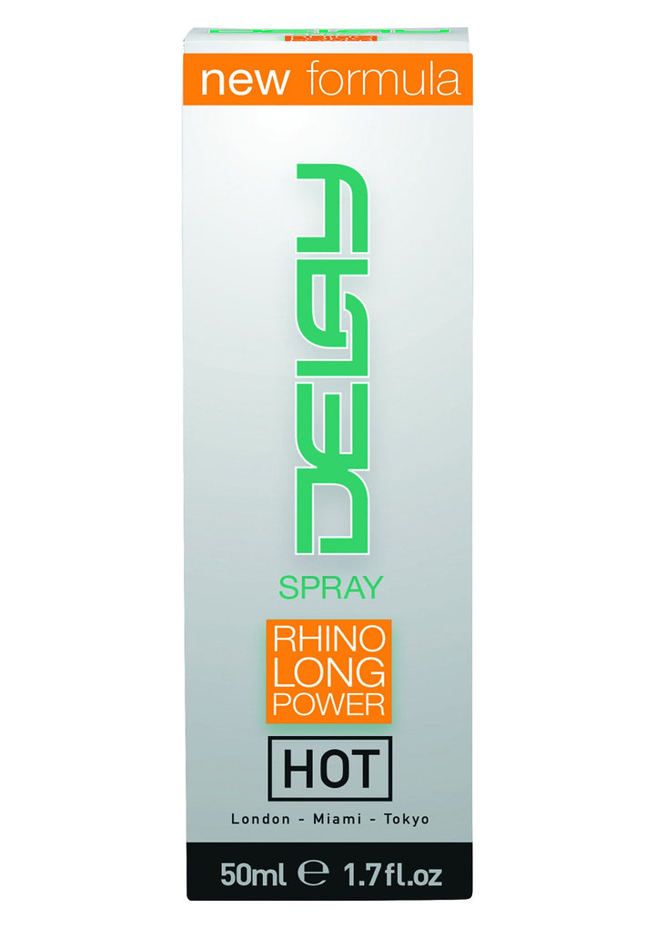 HOT Rhino Long Power Delay Spray 50 ml | Voor hem - Klaarkomen uitstellen - HOT | SIN&LACE