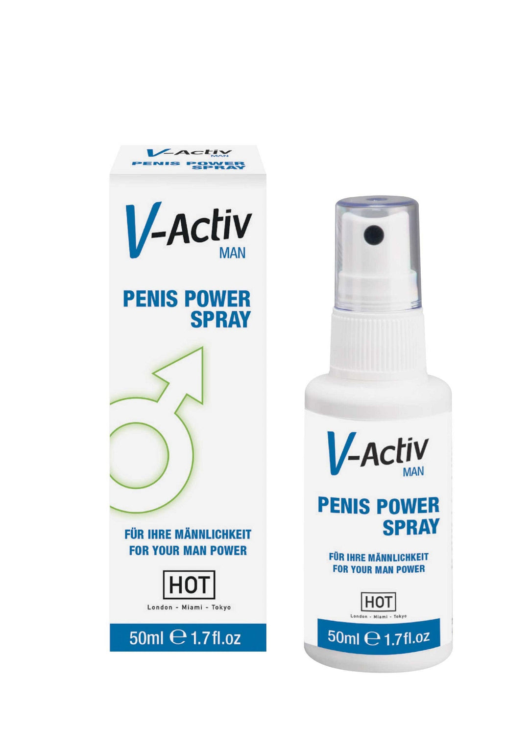 HOT V-Activ Penis Power Spray 50 ml | Voor hem - Erectiemiddelen - HOT | SIN&LACE