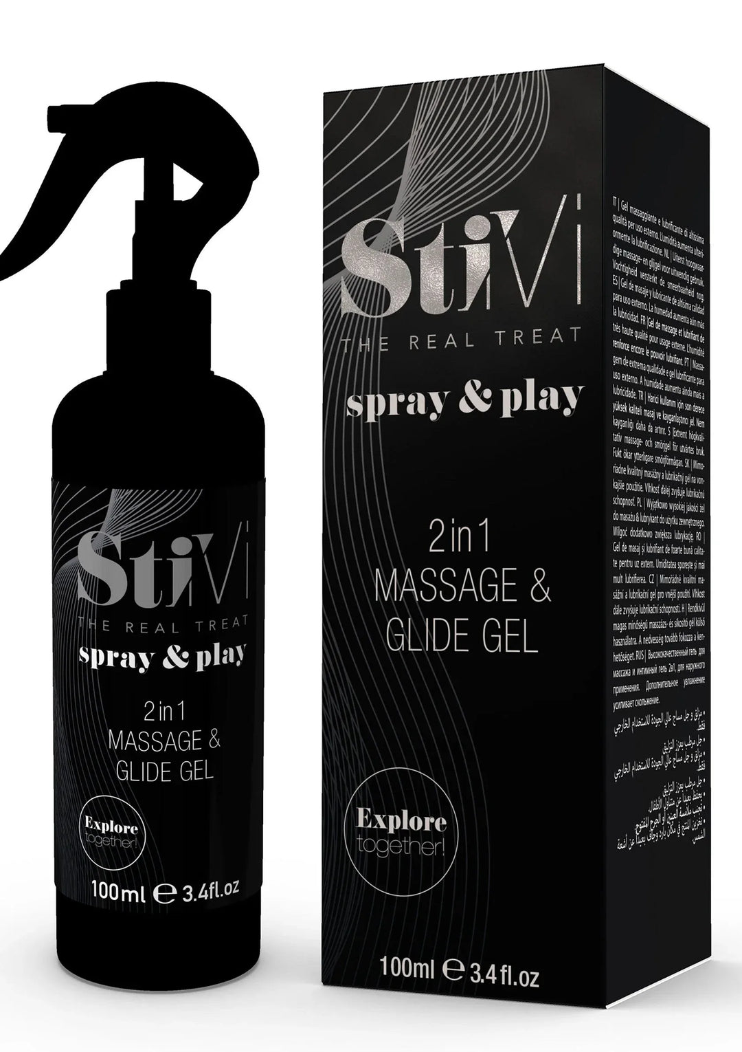 HOT StiVi Massage & Glide Gel 100m | Massageolie - HOT | SIN&LACE