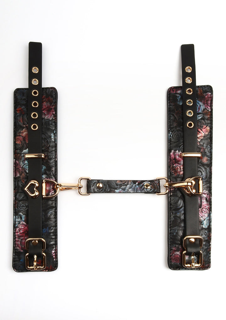 Floral Jacquard Wrist Cuffs