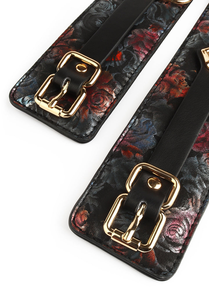Floral Jacquard Ankle Cuffs