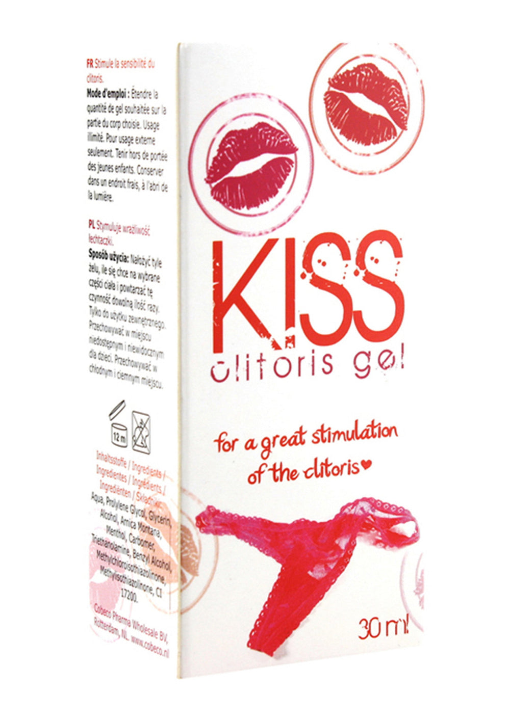 Cobeco Kiss Clitoris Gel 30 ml | Voor haar - Lustopwekkers - Cobeco | SIN&LACE