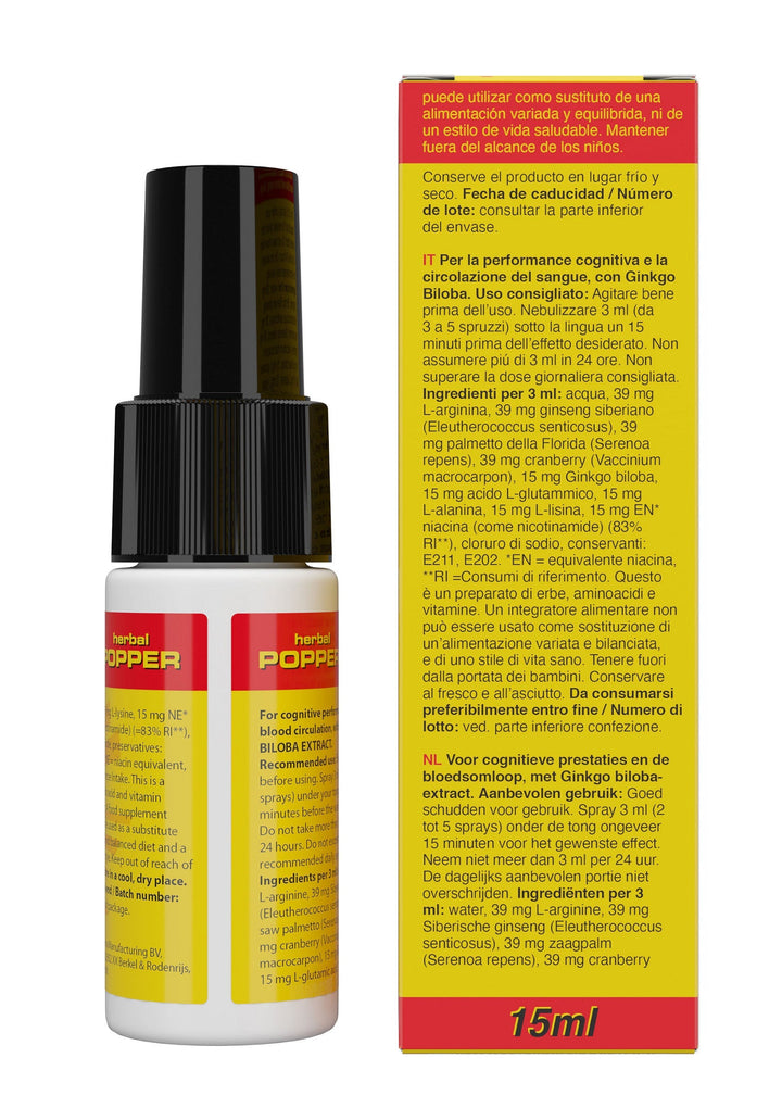 Cobeco Rush Herbal Popper 15 ml | Voor haar - Lichaamsverzorging - Cobeco | SIN&LACE