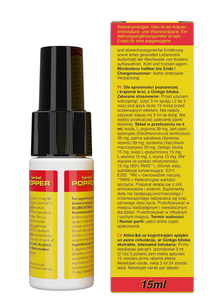 Cobeco Rush Herbal Popper 15 ml | Voor haar - Lichaamsverzorging - Cobeco | SIN&LACE
