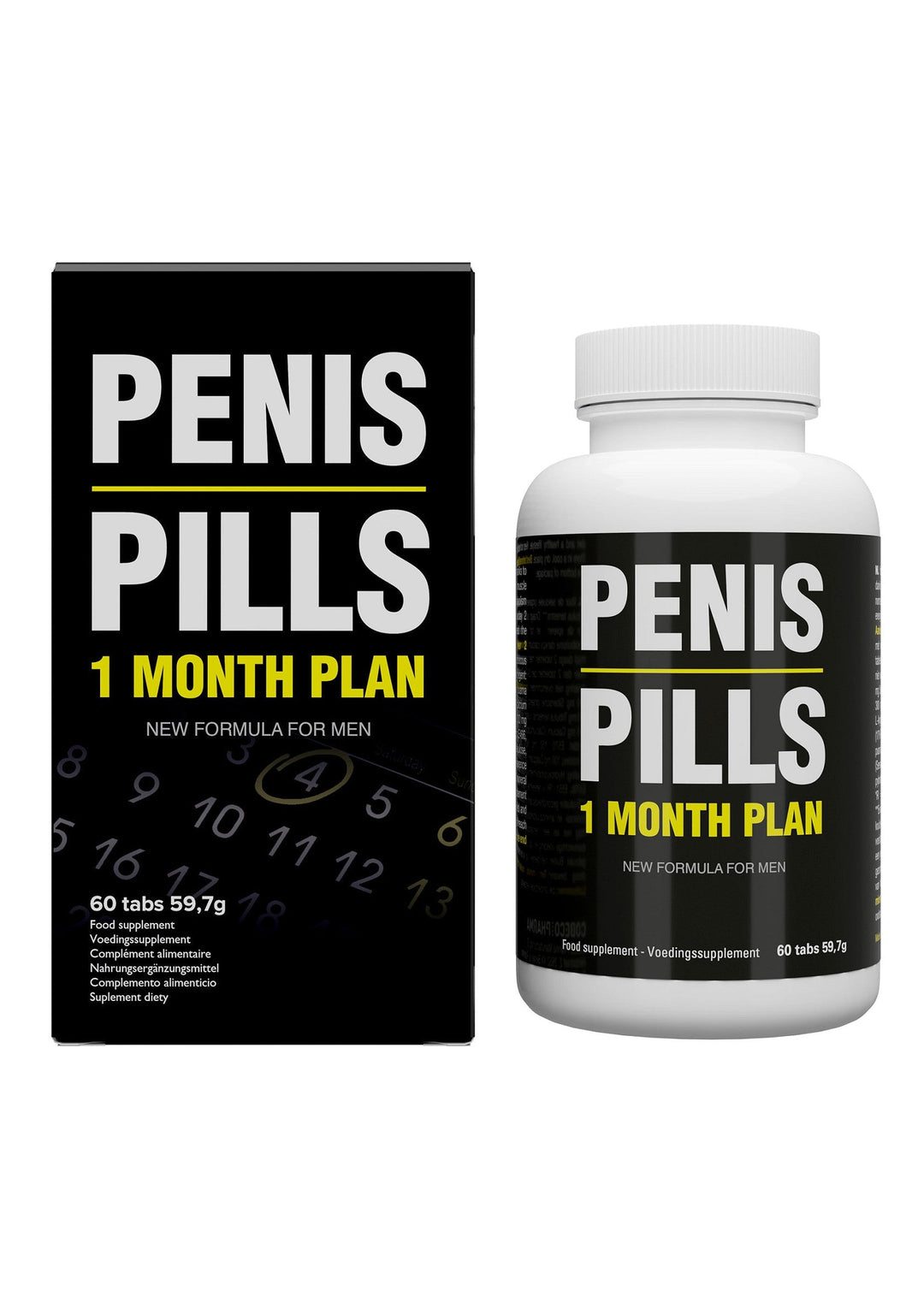 Cobeco Penis Pillen 1 Month Plan 60 pcs | Voor hem - Erectiemiddelen - Cobeco | SIN&LACE