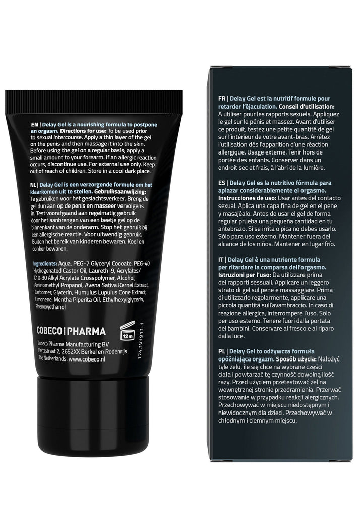 Cobeco CoolMann Delay Gel 40 ml | Voor hem - Klaarkomen uitstellen - Cobeco | SIN&LACE