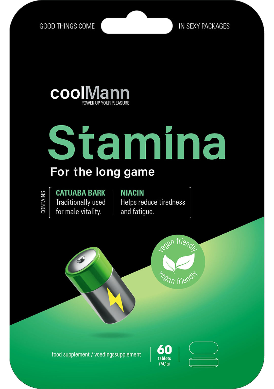 Cobeco CoolMann Stamina 60 pcs | Voor hem - Lustopwekkers - Cobeco | SIN&LACE