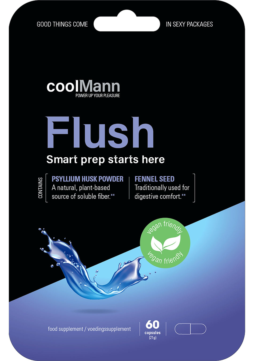 Cobeco CoolMann Flush 60 pcs | Voor hem - Lustopwekkers - Cobeco | SIN&LACE